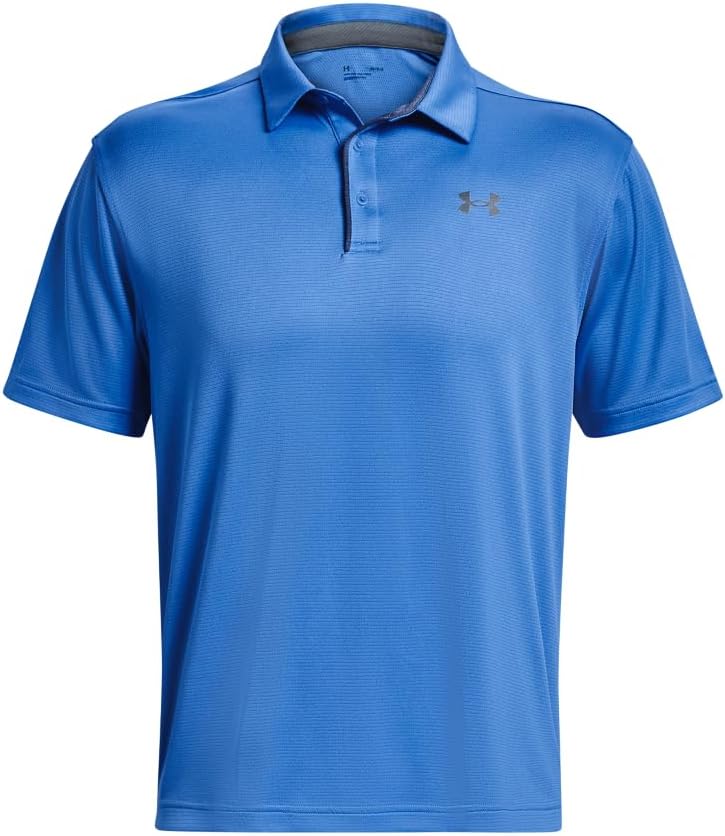 Under Armour Men's Tech Golf Polo - Large - (814) Red Solstice / / Pitch Gray