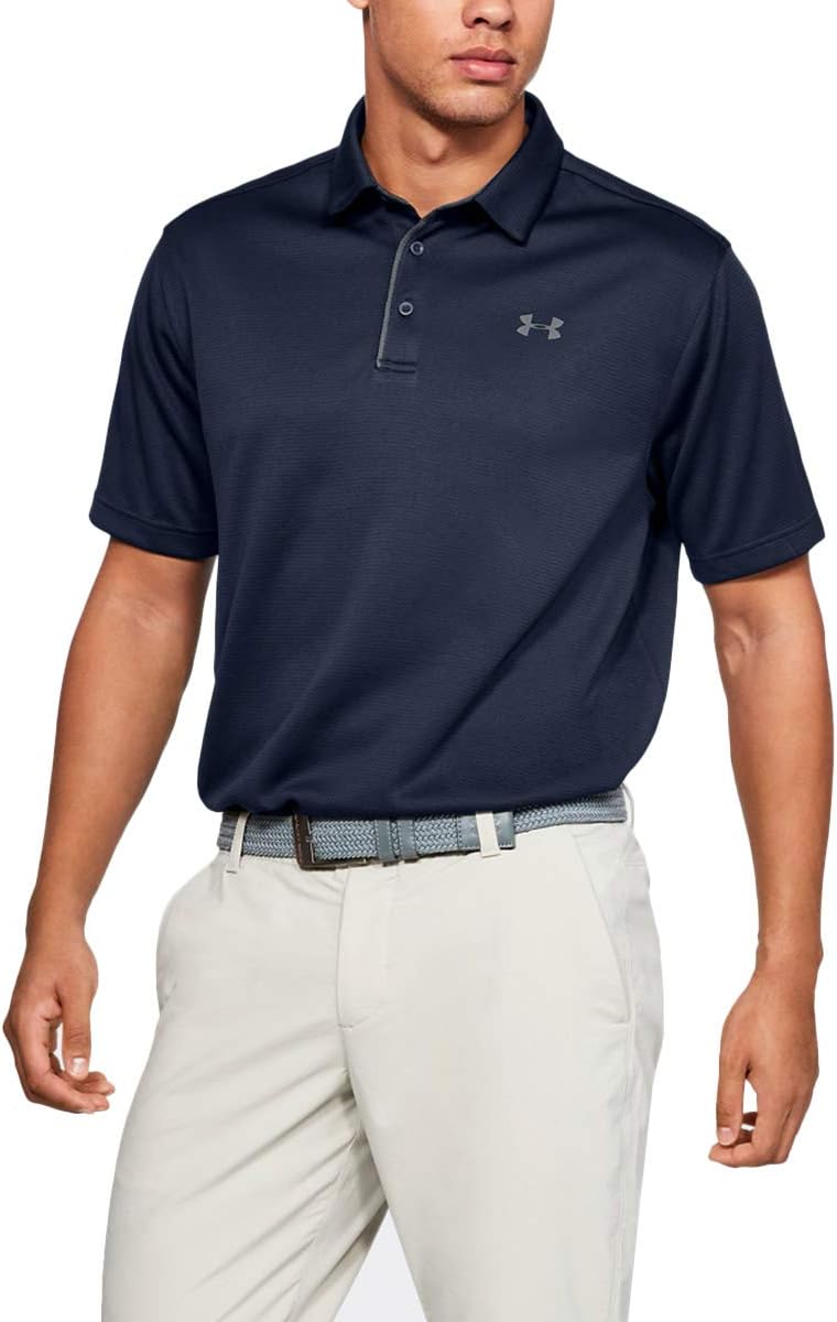 Under Armour Men's Tech Golf Polo - X - Large Tall - Navy/ Graphite/ Graphite