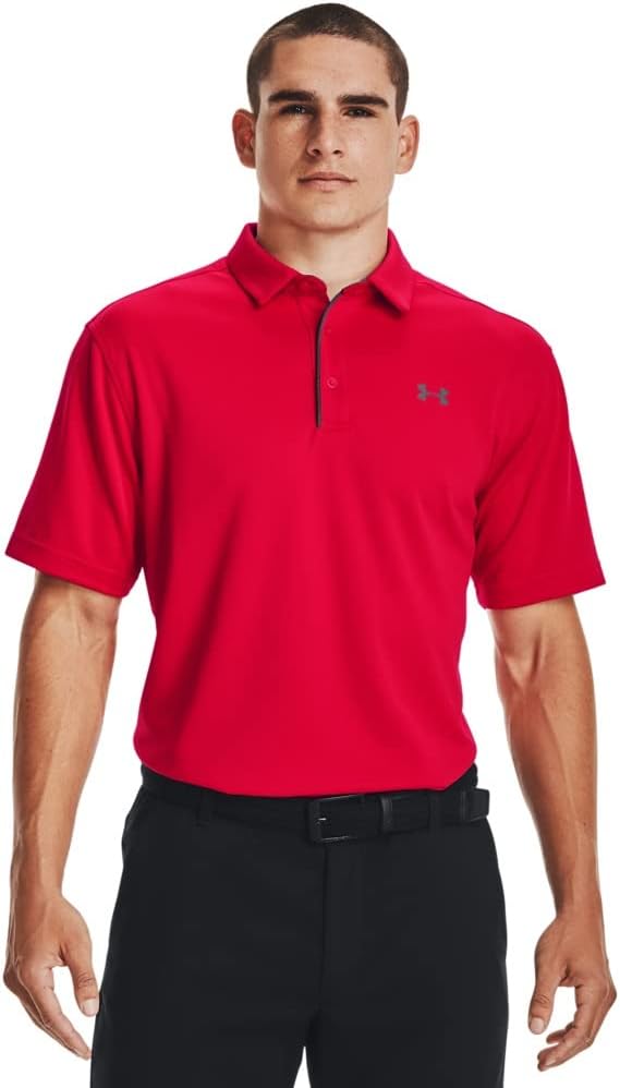 Under Armour Men's Tech Golf Polo - XX - Large - Red (600)/Graphite