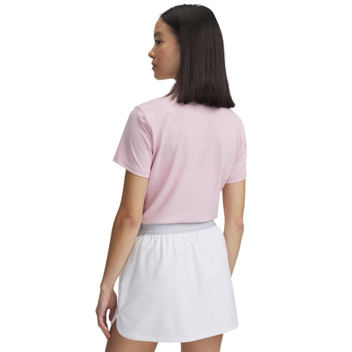 Under Armour Women's Active Short Sleeve Polo - Large - (100) White / / Halo Gray