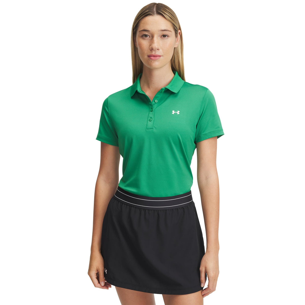 Under Armour Women's Active Short Sleeve Polo - Medium - (410) Midnight Navy / / White