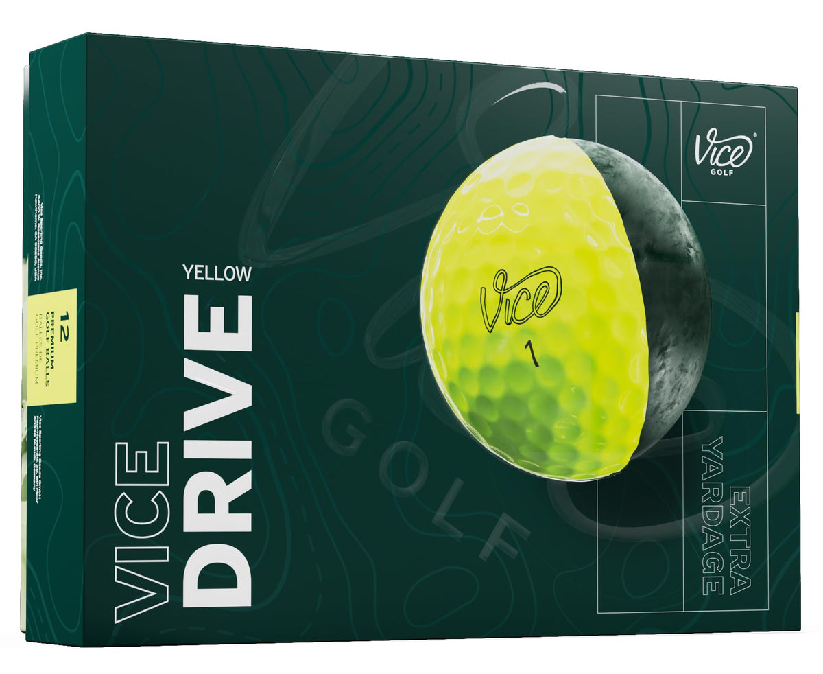 Vice Drive Golf Balls - Yellow - Generation 3