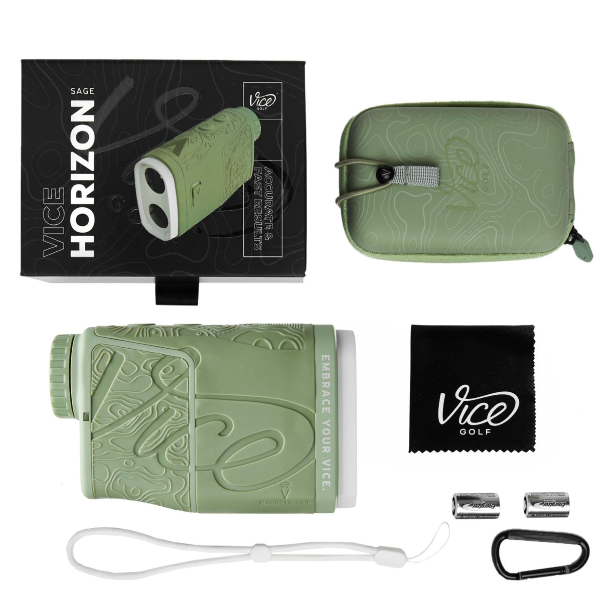 Vice Horizon Golf Laser Rangefinder with Slope - Black -