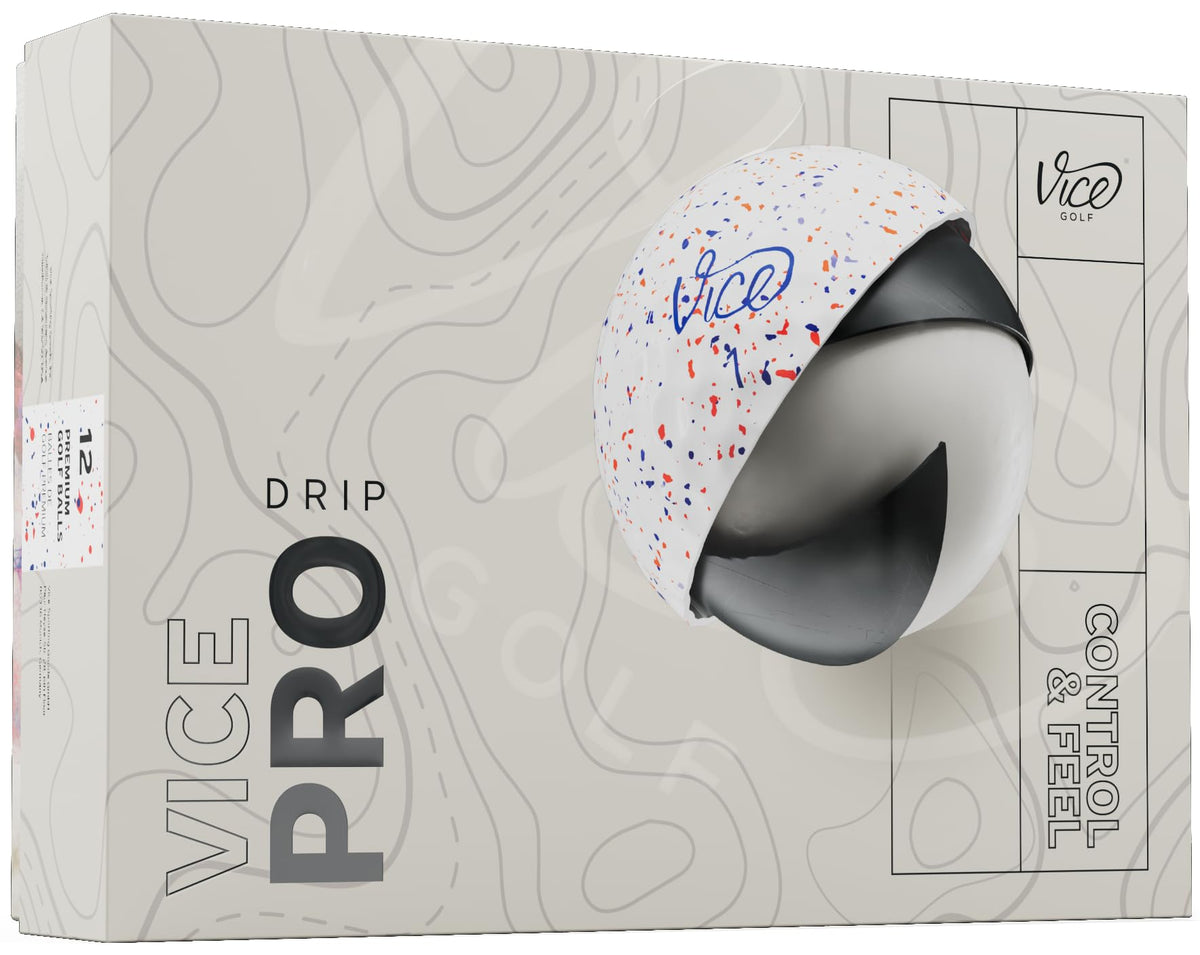 Vice Pro Golf Balls - Red/Blue -