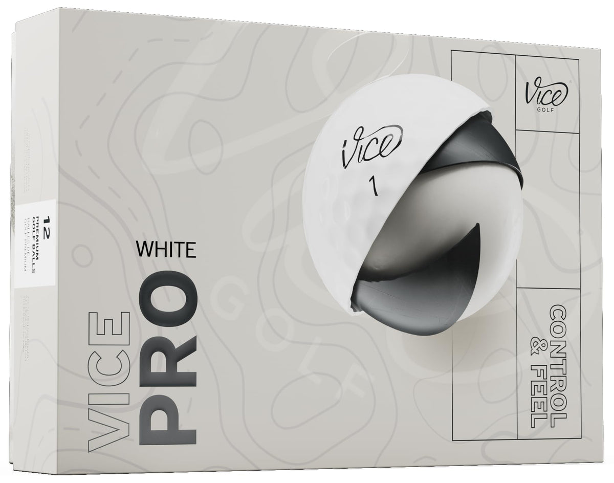 Vice Pro Golf Balls - White -