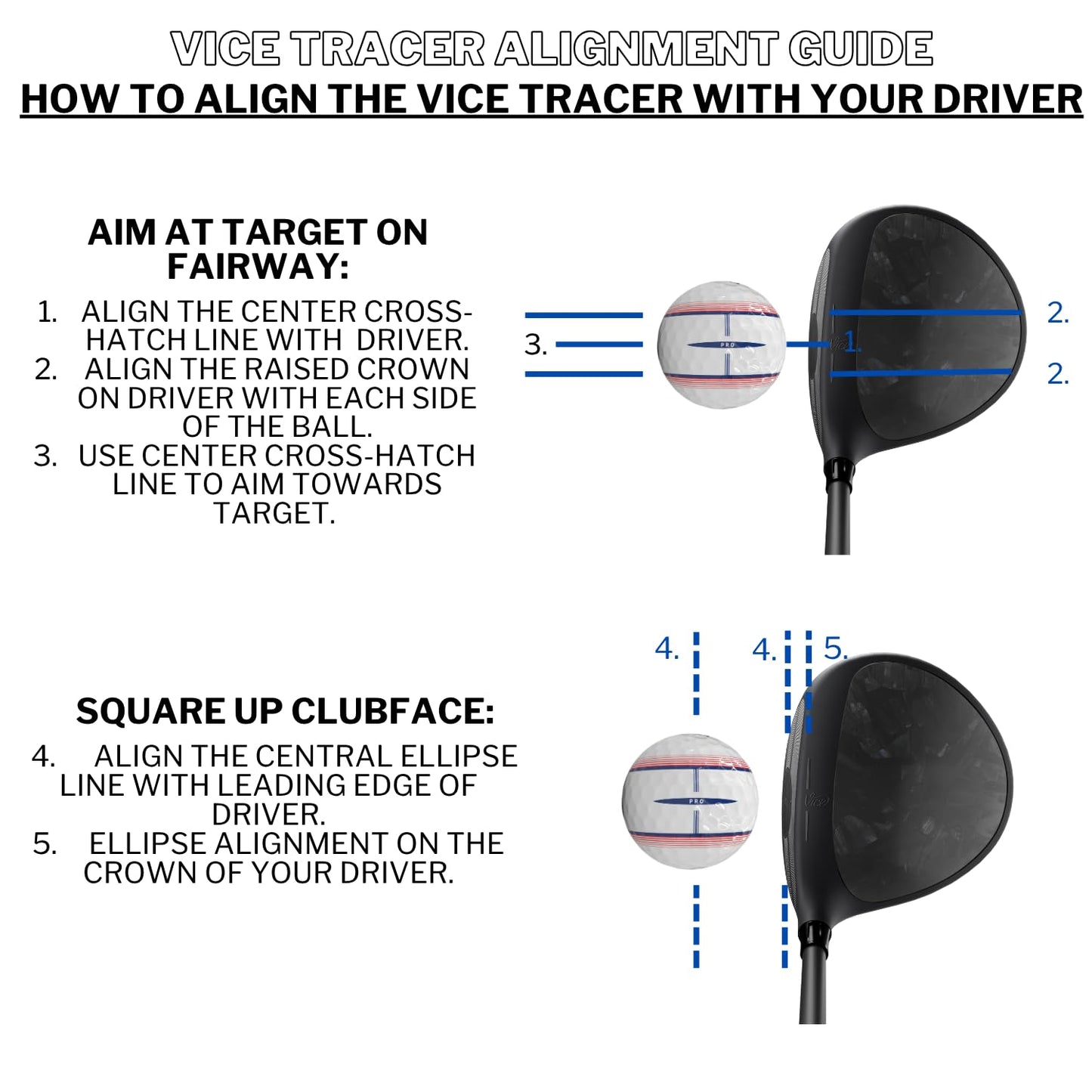 Vice Tracer Golf Balls - Vice