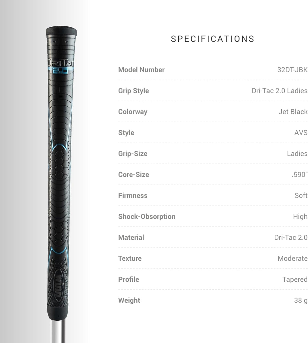 WINN DRI - TAC 2.0 LADIES Golf Grip - Winn