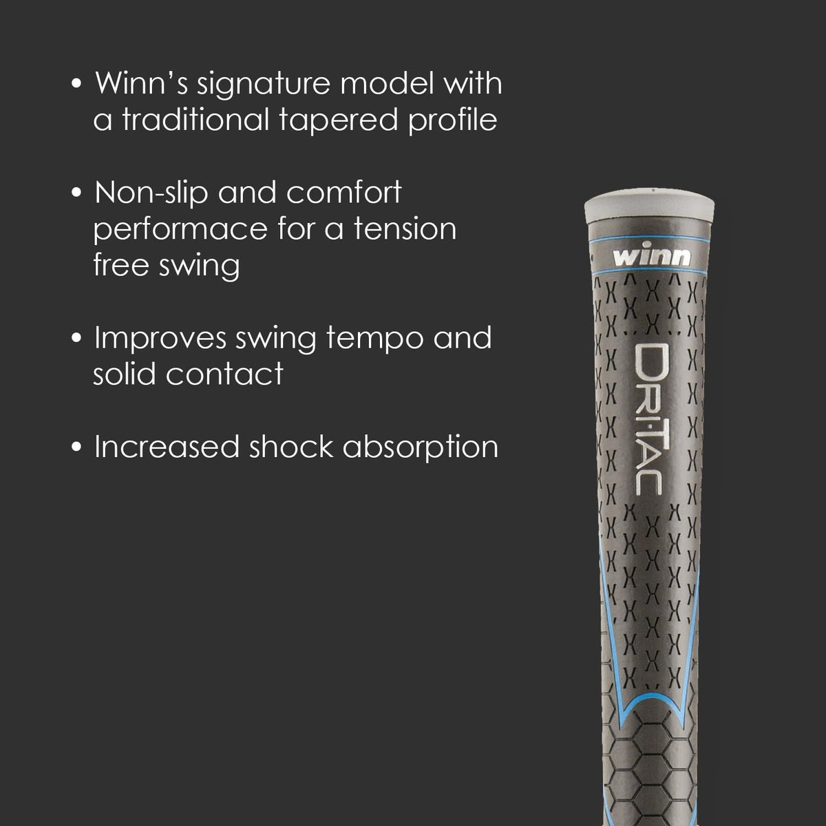 Winn Dri - Tac 9 Piece Golf Grip Bundle - Winn
