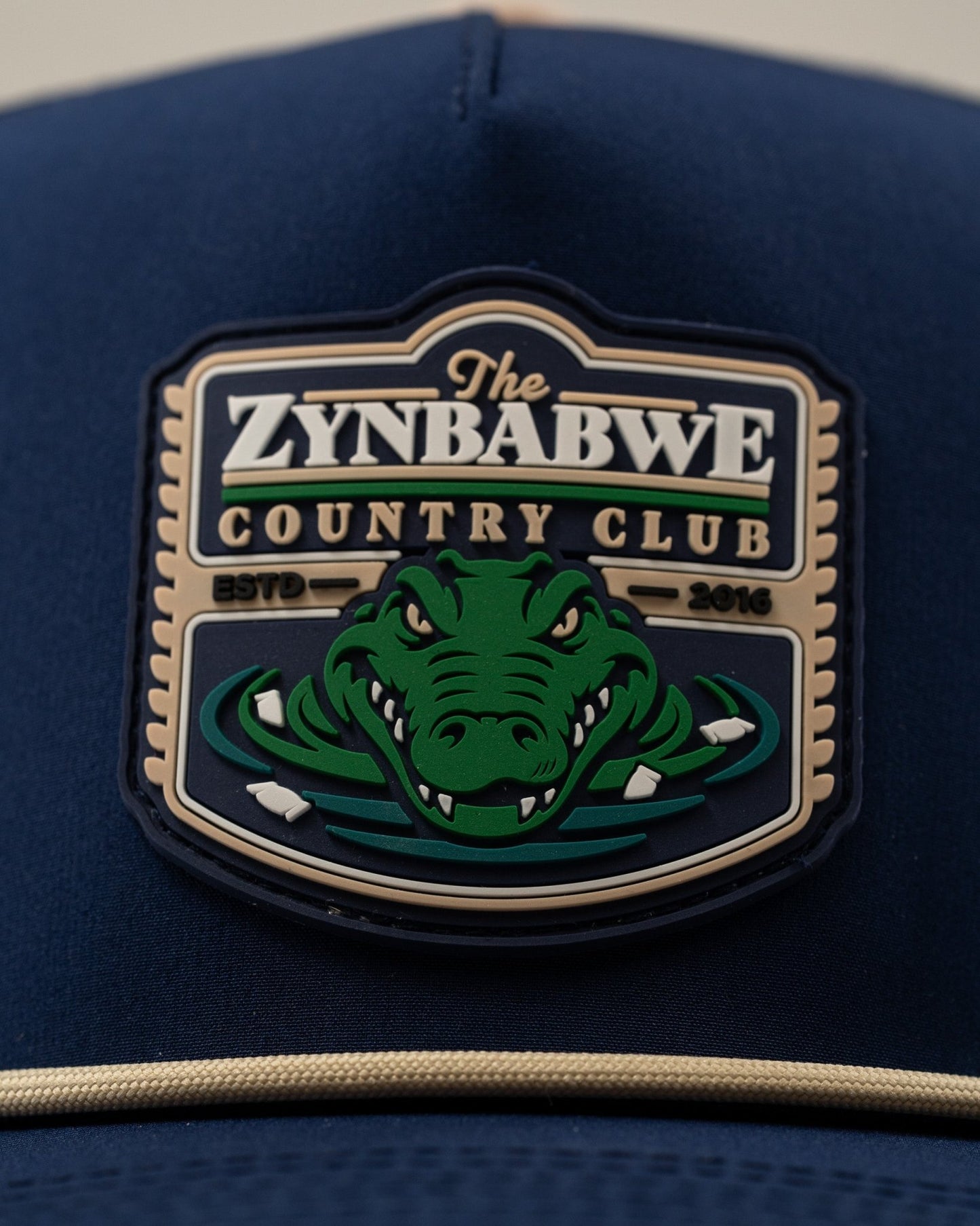 Zynbabwe Country Club Navy - Perforated Rope Hat - Pins and Aces