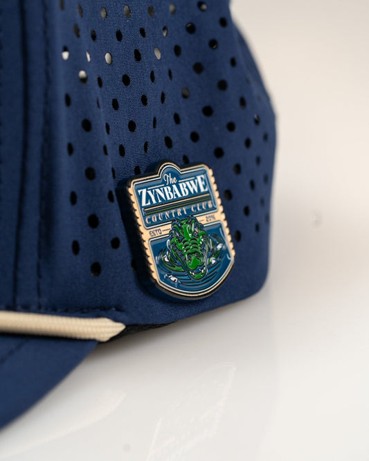Zynbabwe Country Club Navy - Perforated Rope Hat - Pins and Aces