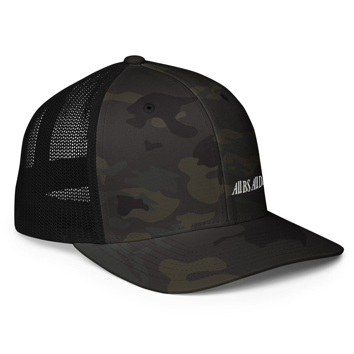 All BS All Day Closed-back trucker cap - Multicam Black/Black -