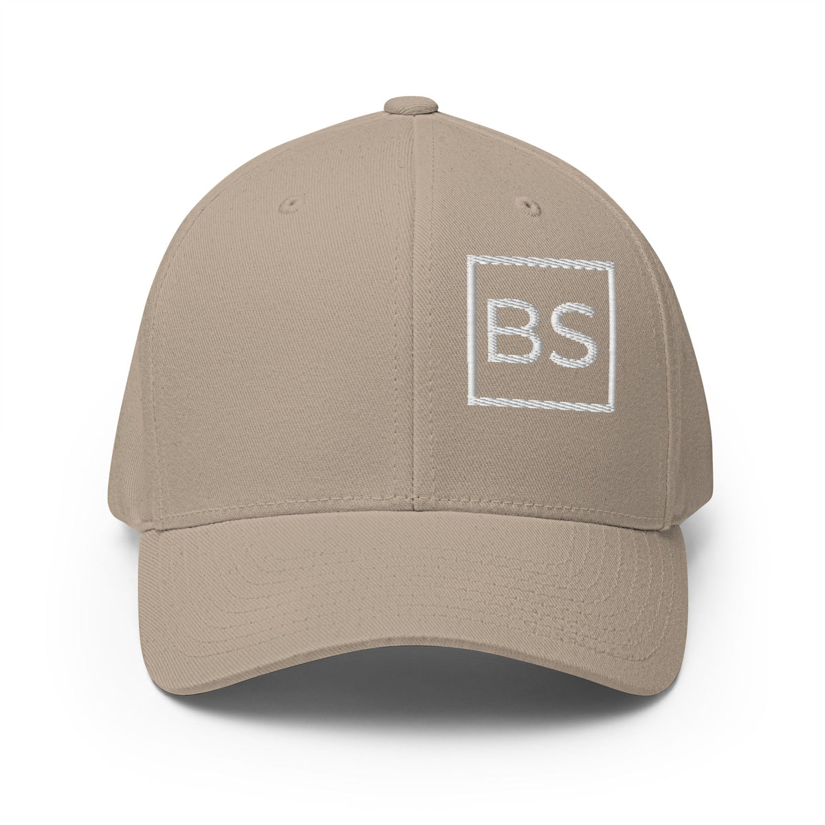 All BS All Day White Logo Flexfit Hat - Grey - S/M