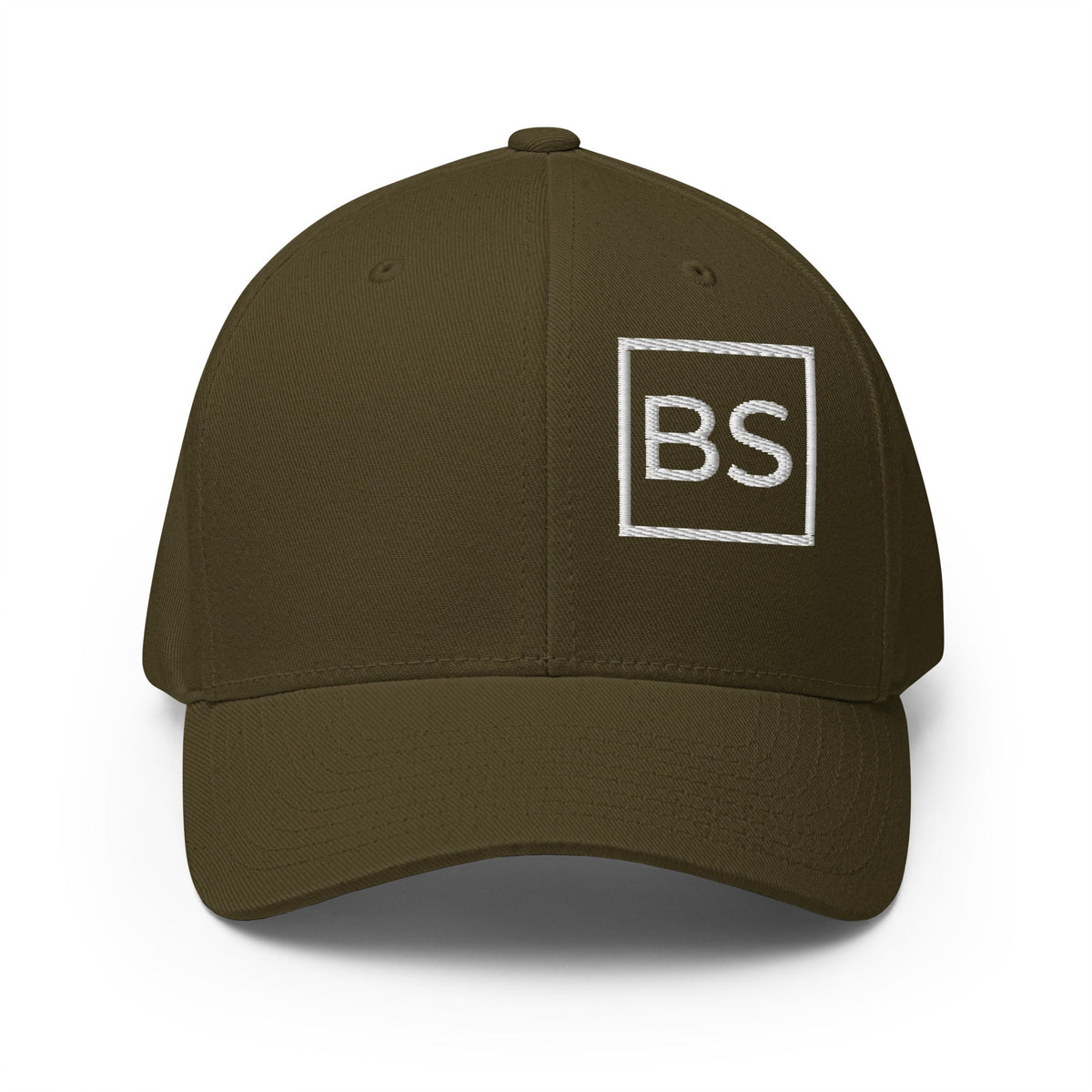 All BS All Day White Logo Flexfit Hat - Red - S/M