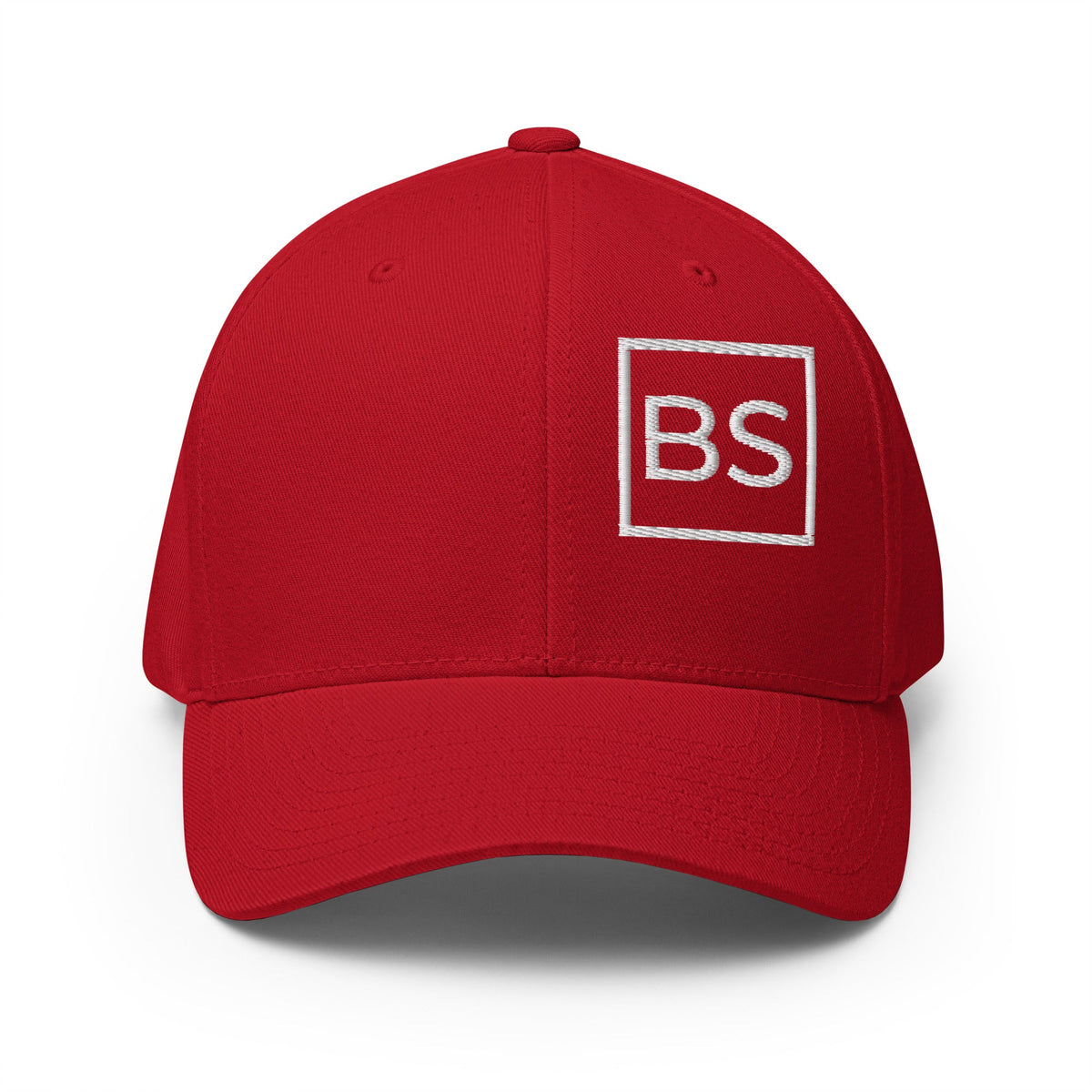All BS All Day White Logo Flexfit Hat - Royal Blue - S/M