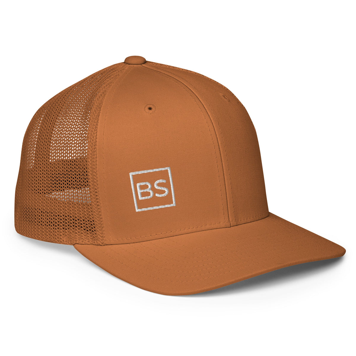 Black Square Closed-back trucker cap - Caramel -