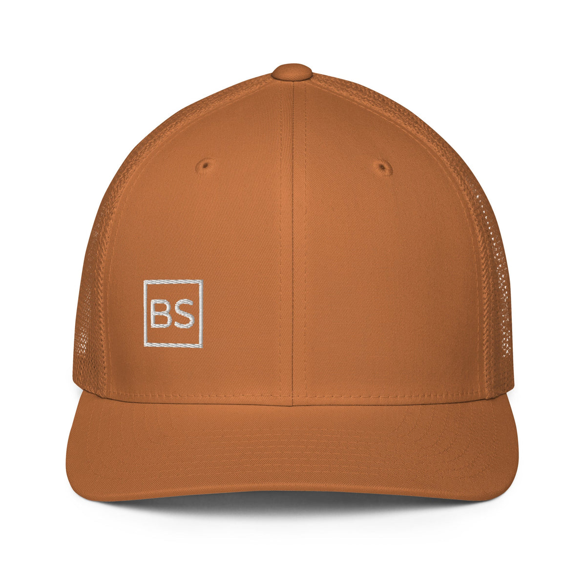Black Square Closed-back trucker cap - Caramel -