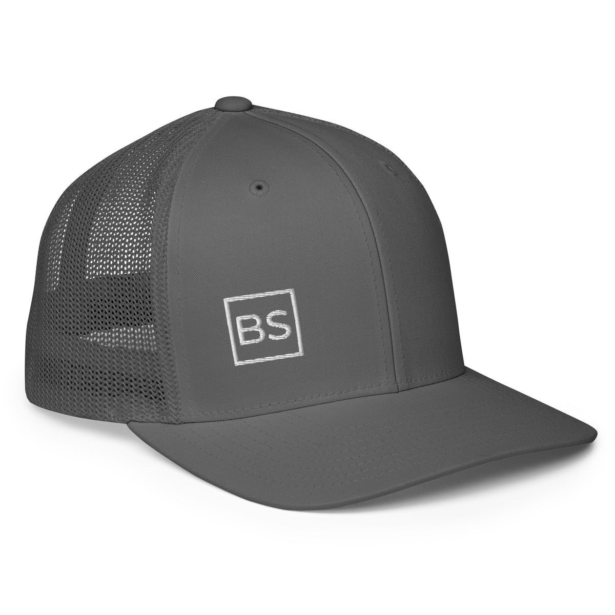 Black Square Closed-back trucker cap - Charcoal -
