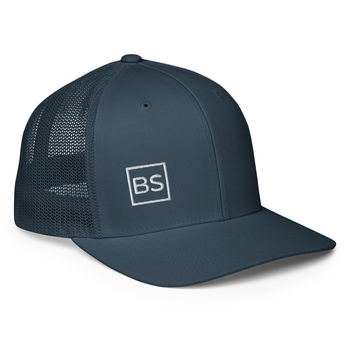 Black Square Closed-back trucker cap - Navy -