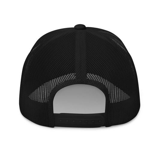 Black Square Golf 2D Logo Trucker Cap - Black -
