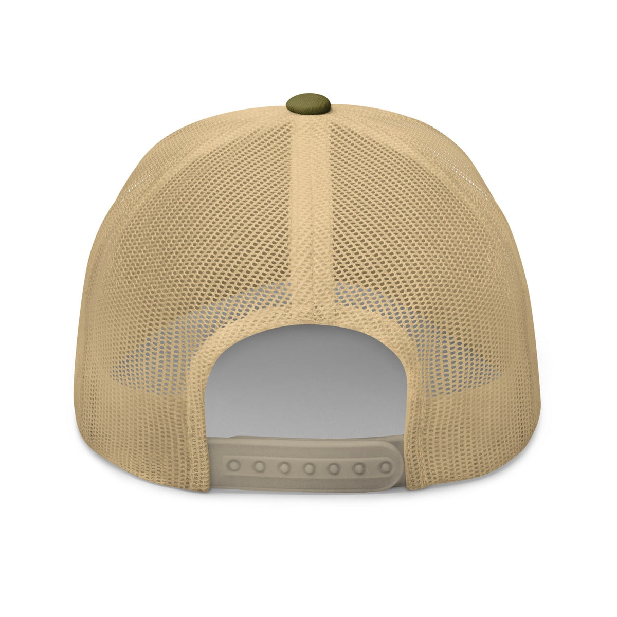 Black Square Golf 2D Logo Trucker Cap - Khaki -