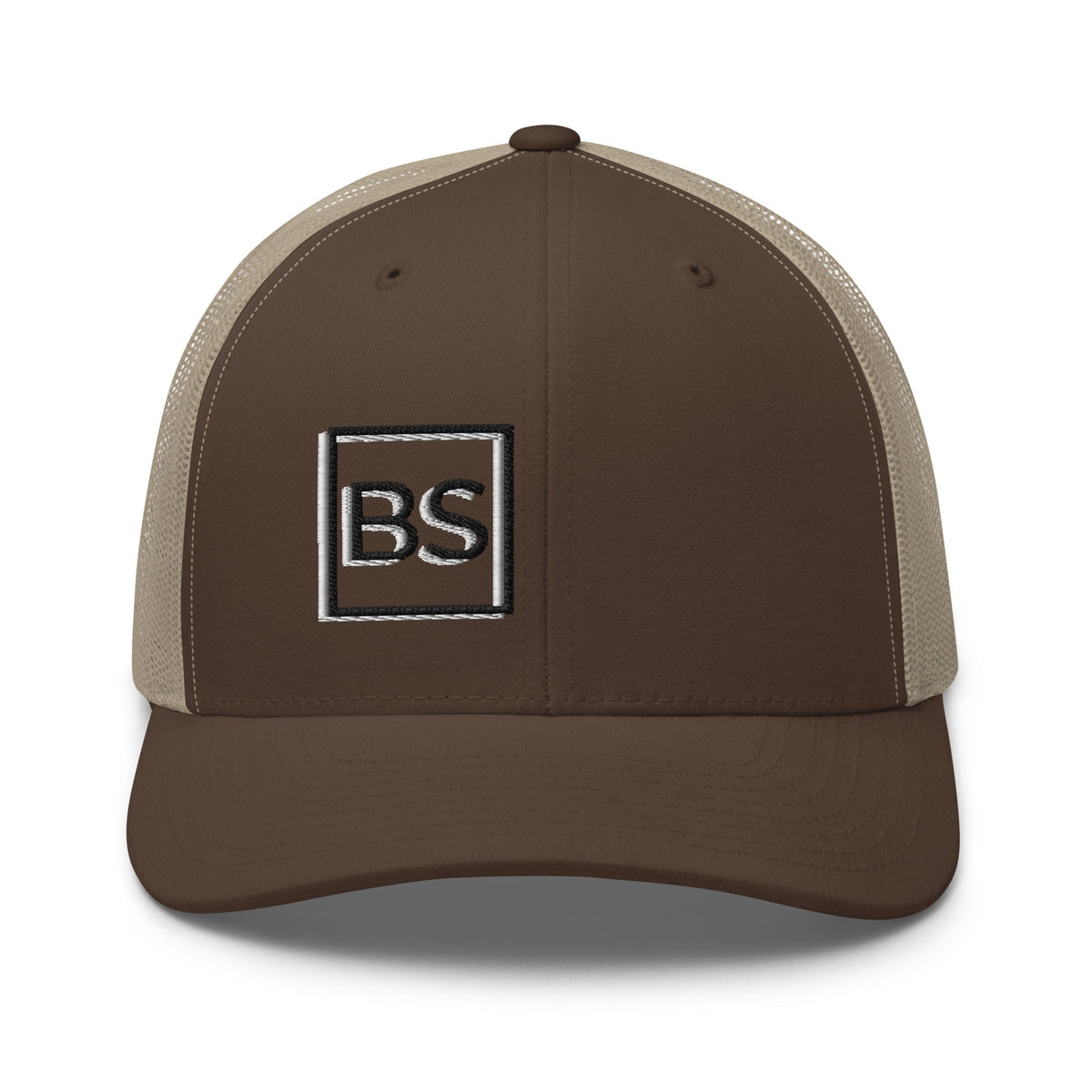Black Square Golf 2D Logo Trucker Cap - Red -