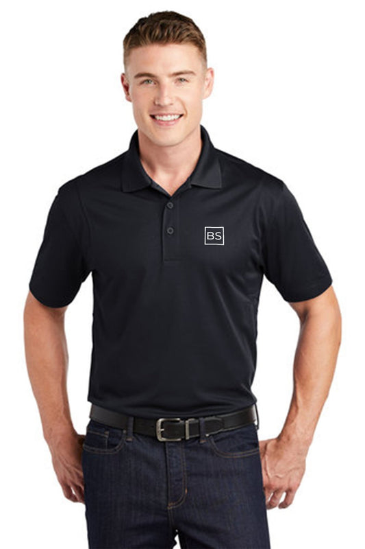 Black Square Golf All BS All Day Men's Golf Polo - Black - S