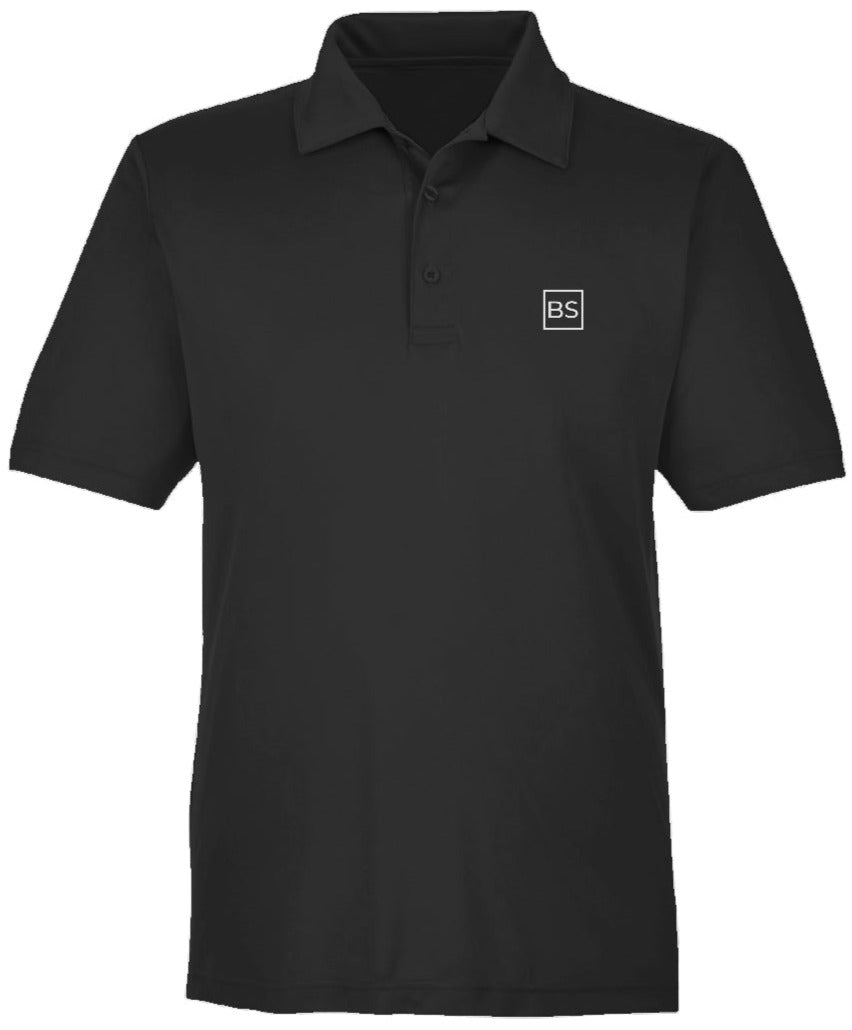 Black Square Golf Men's Lightweight Performance Sport Polo - xs - Black