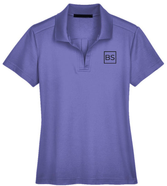 Black Square Golf Performance Ladies' Plaited Polo - xs - Grape