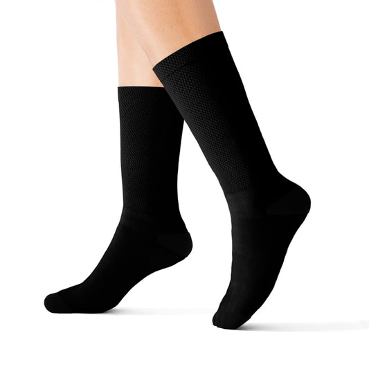 Black Square Golf Socks - S -