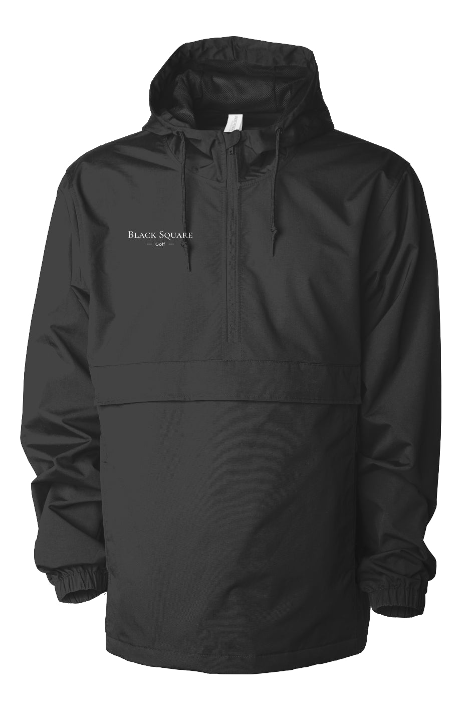 Black Square Golf Water Resistant Anorak Jacket - xs - Black