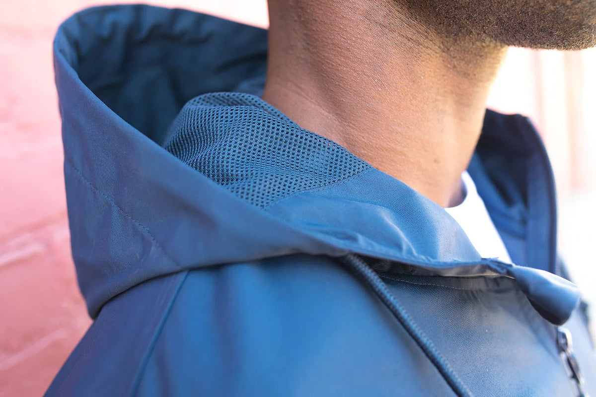 Black Square Golf Water Resistant Anorak Jacket - xs - navy