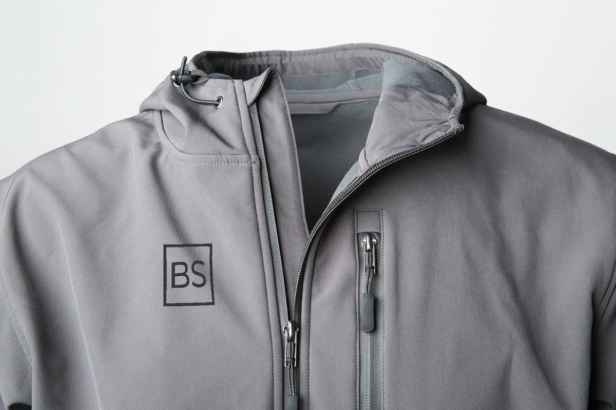 Black Square Poly-Tech Soft Shell Jacket - xs - Graphite