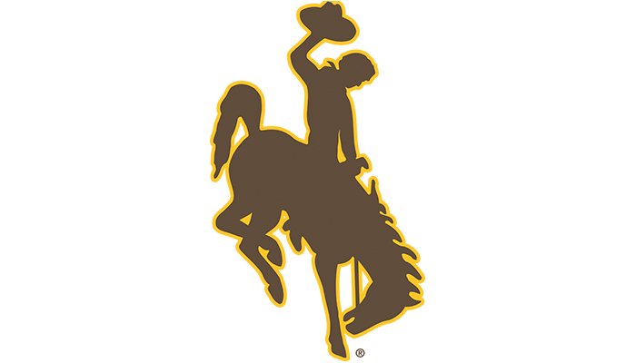 Wyoming Cowboys - Black Square Golf