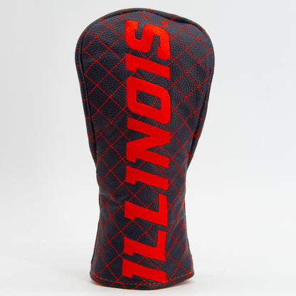Team Golf Illinois DR/FW Quilted Headcovers
