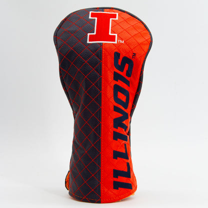 Team Golf Illinois DR/FW Quilted Headcovers