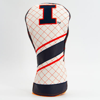 Team Golf Illinois DR/FW Quilted Headcovers