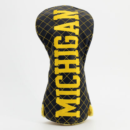 Team Golf Michigan DR/FW Quilted Headcovers