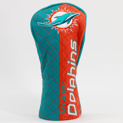 Team Golf Miami Dolphins DR/FW Quilted Headcovers
