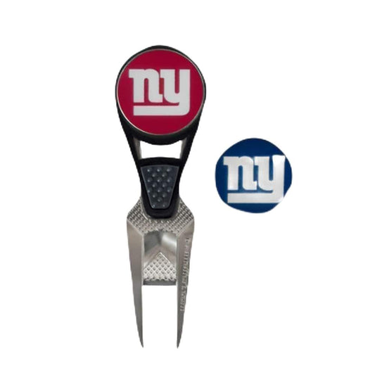 New York Giants CVX Ball Mark Repair Tool & 2 Ball Markers |Team Effort