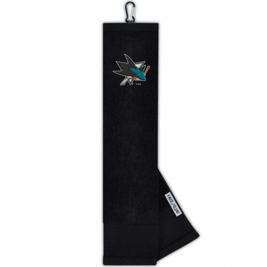 San Jose Sharks Face/Club Tri-Fold Embroidered Towel |Team Effort