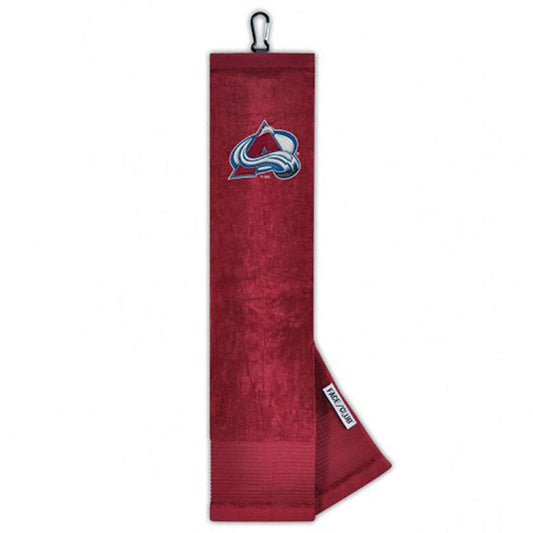 Colorado Avalanche Face/Club Tri-Fold Embroidered Towel |Team Effort