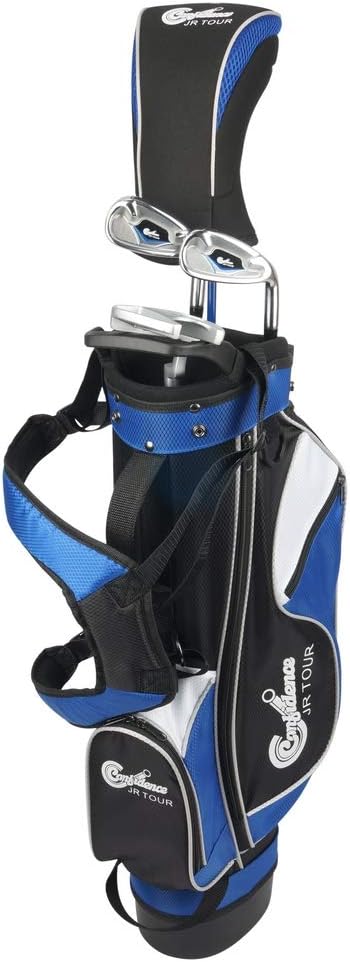 Confidence Golf Junior Golf Clubs Set for Kids Age 4-7 (up to 4' 6' Tall)