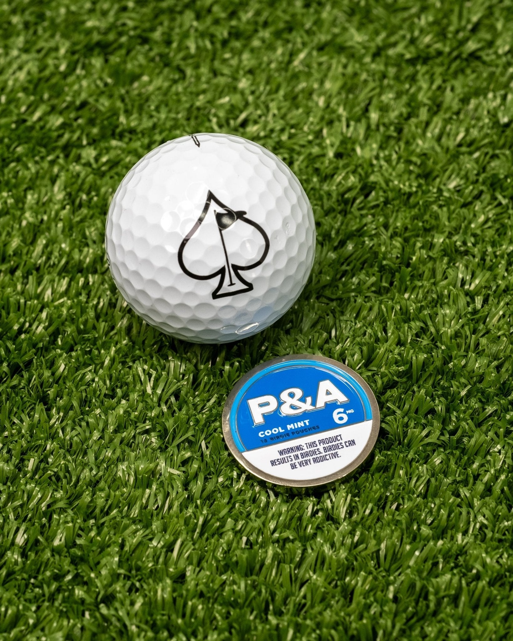 6 Milly - Cool Mint Ball Marker - Pins and Aces