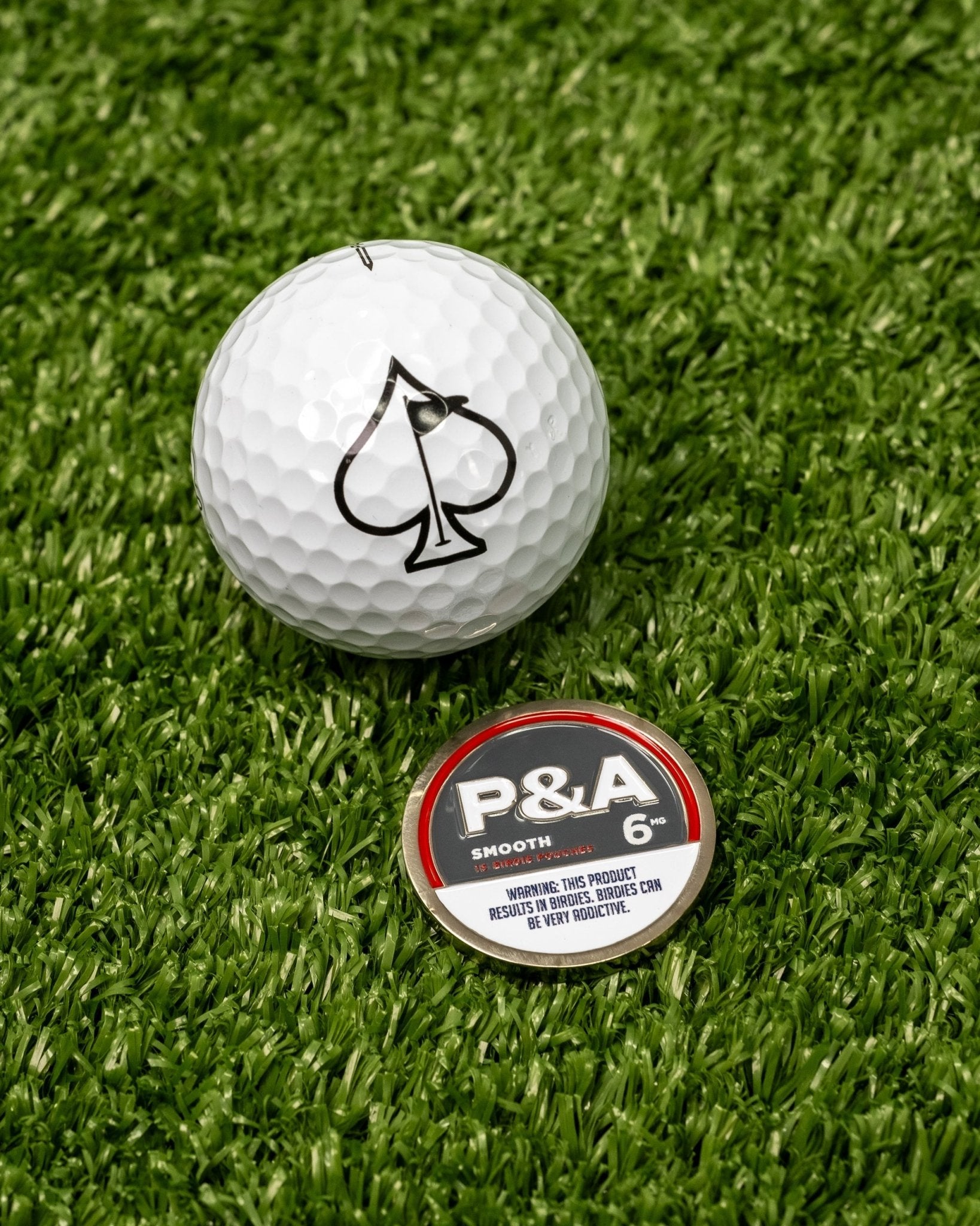 6 Milly - Smooth Ball Marker - Pins and Aces