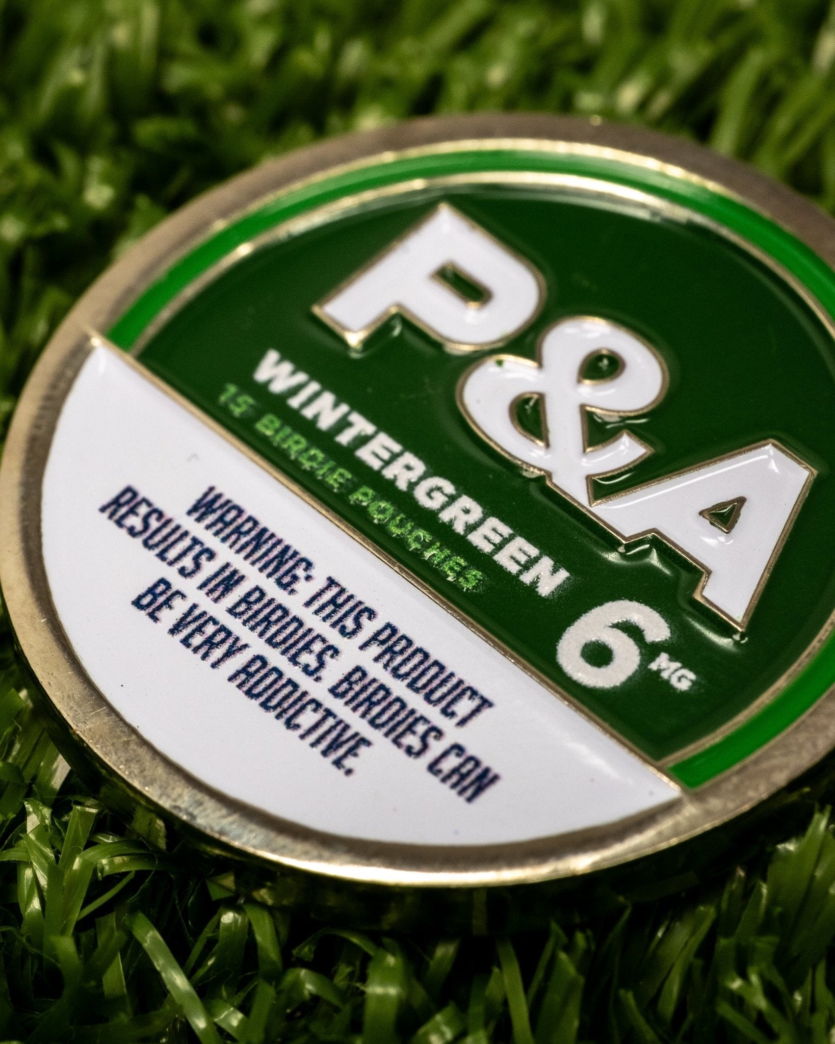 6 Milly - Wintergreen Ball Marker - Pins and Aces