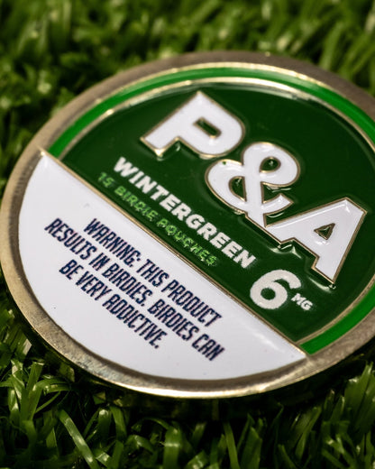 6 Milly - Wintergreen Ball Marker - Pins and Aces