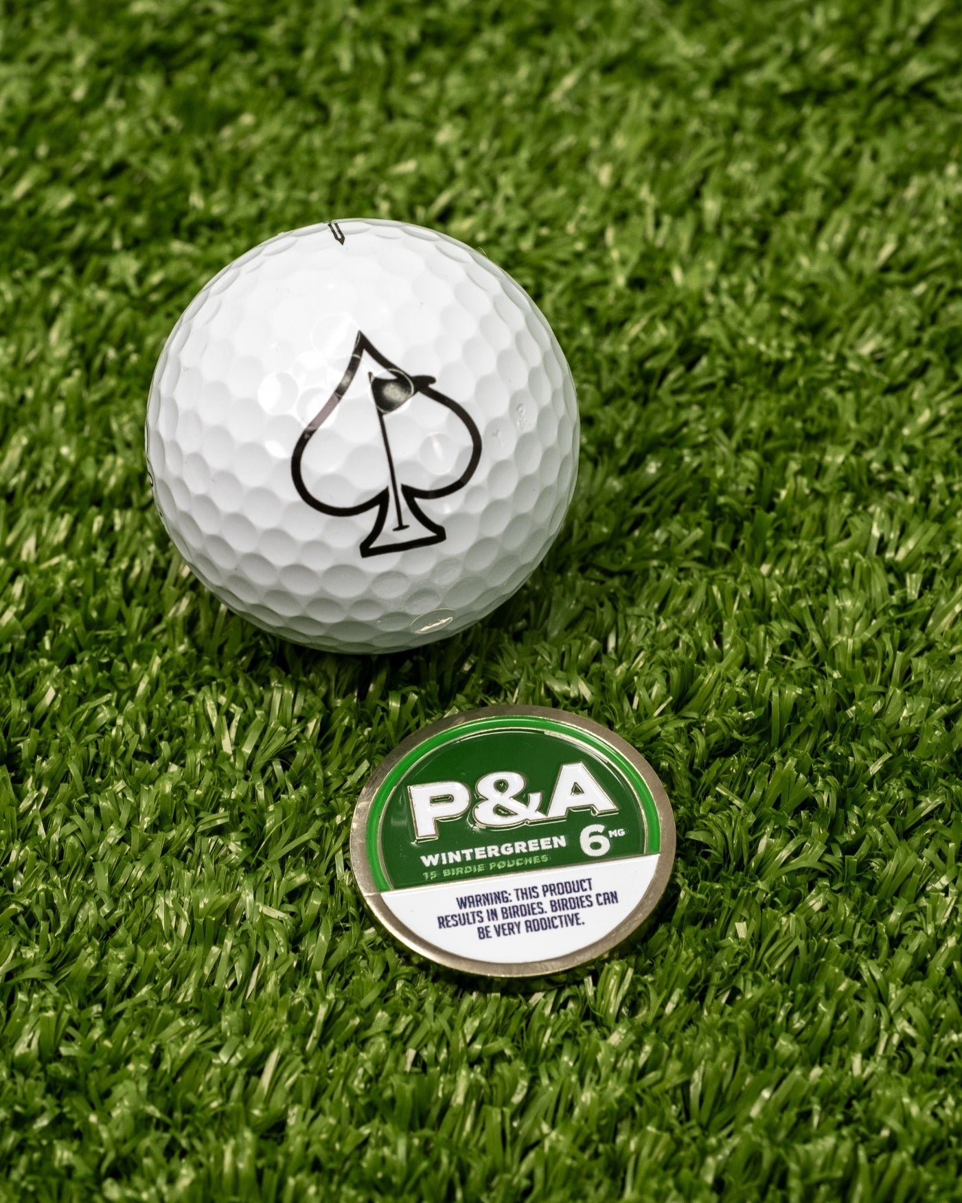 6 Milly - Wintergreen Ball Marker - Pins and Aces
