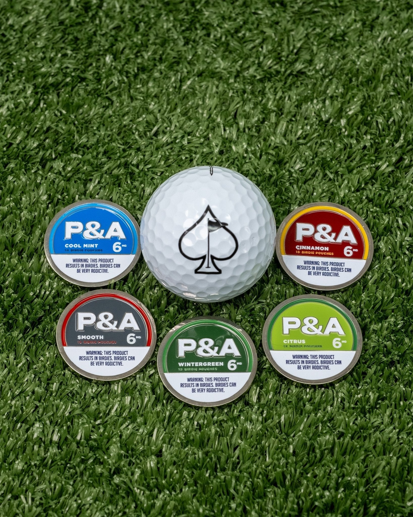 6 Milly - Wintergreen Ball Marker - Pins and Aces