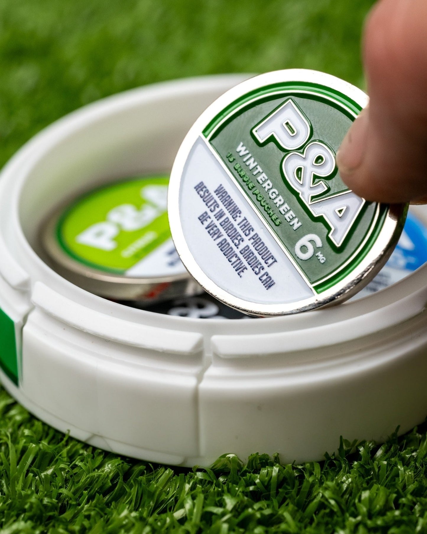 6 Milly - Wintergreen Ball Marker - Pins and Aces