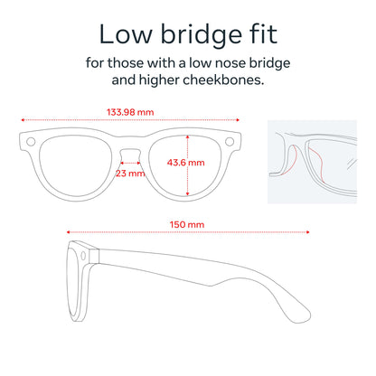 Ray-Ban | Meta Headliner (Gen 2) - Shiny Black, Transitions® Sapphire lenses